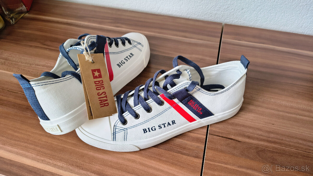 New: Big Star tenisky | veľ. 45 | Biele - 3