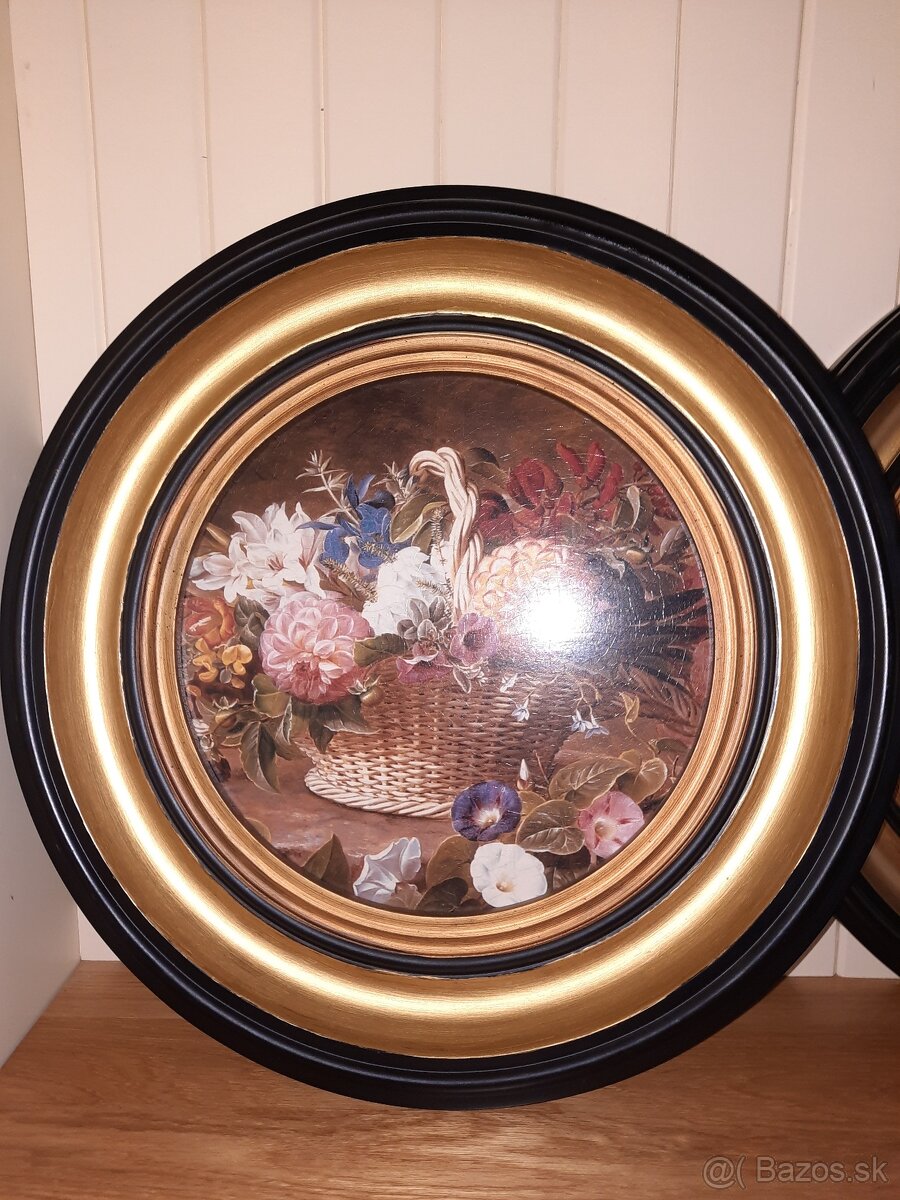 Párové obrazy s romantickým kvetinovým motívom - 3