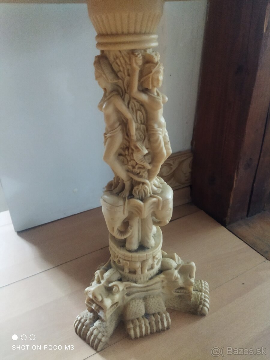 Stolík,busta, stĺp alabaster - 3