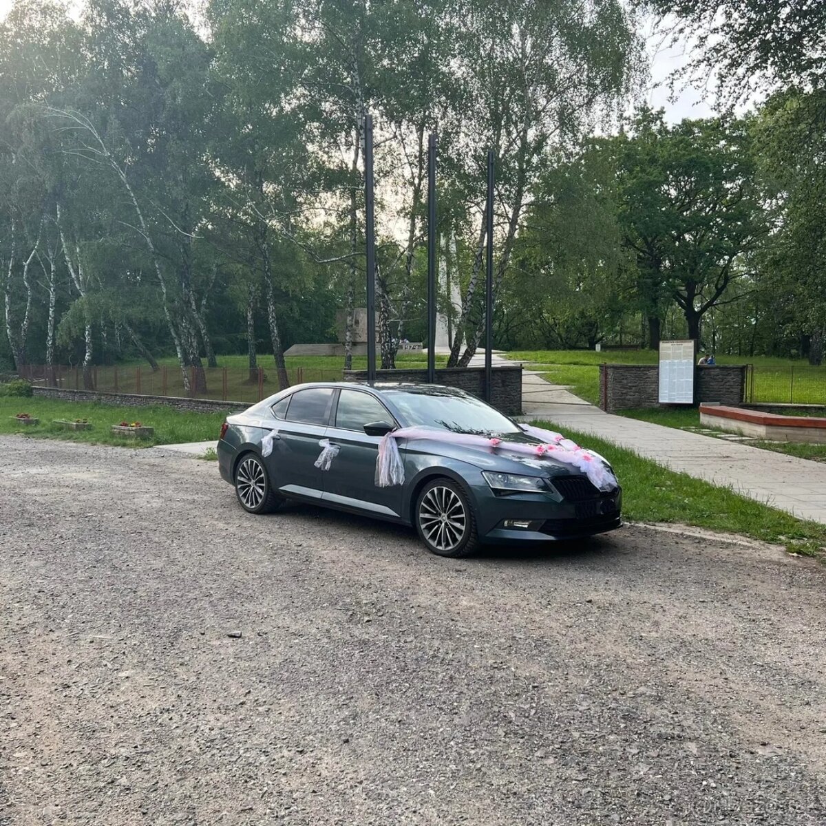 Svadobná výzdoba na auto - 3