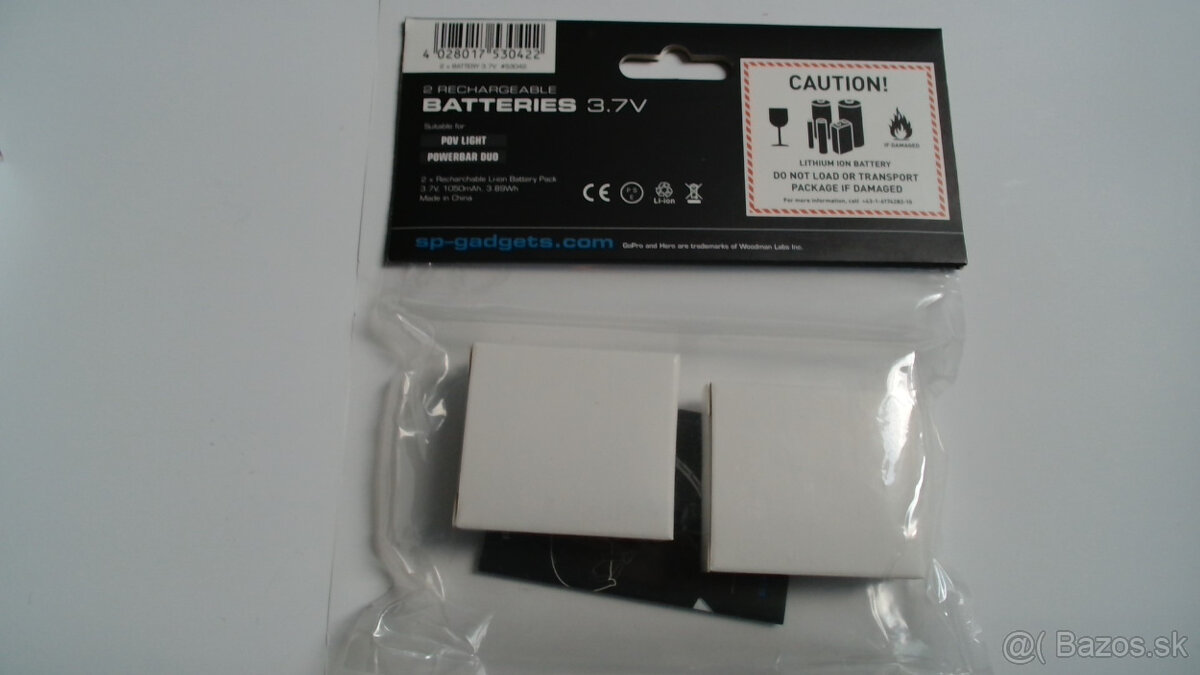 Batéria pre GoPro HERO 3, HERO 3+ 2ks - 3