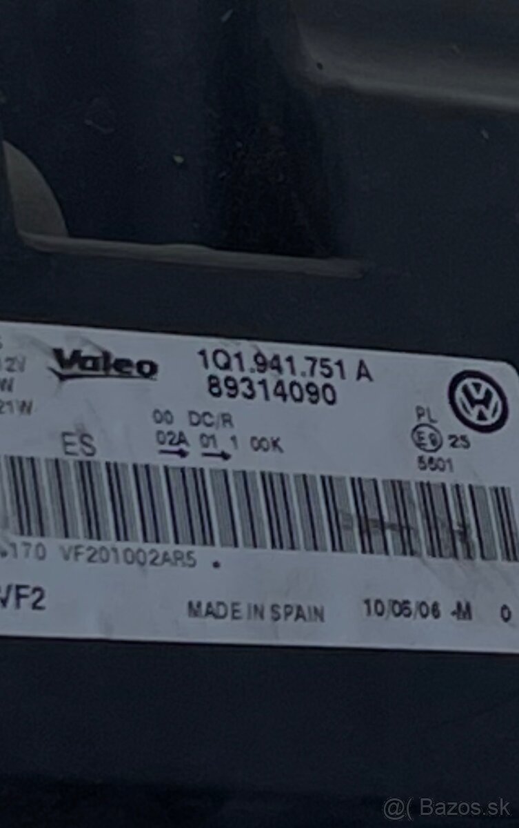 Svetlo VW Eos XENON - 3