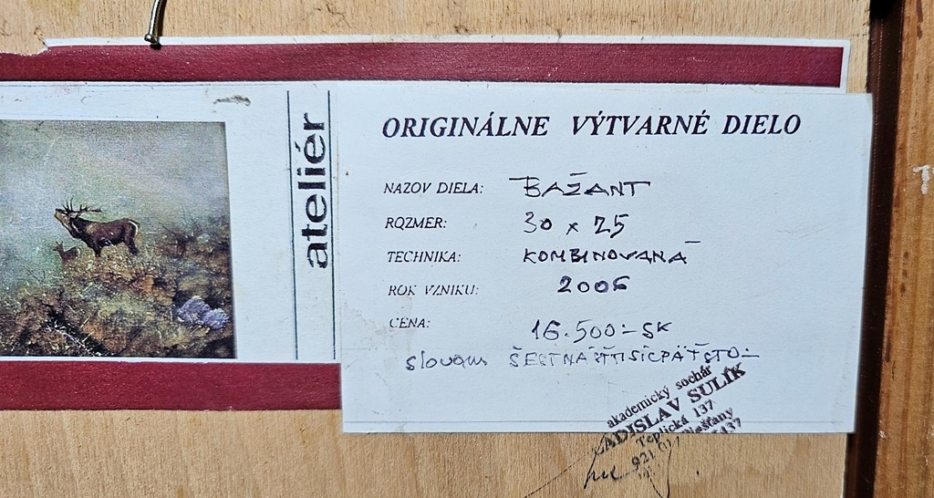 Ladislav Sulík olejomaľba - 3