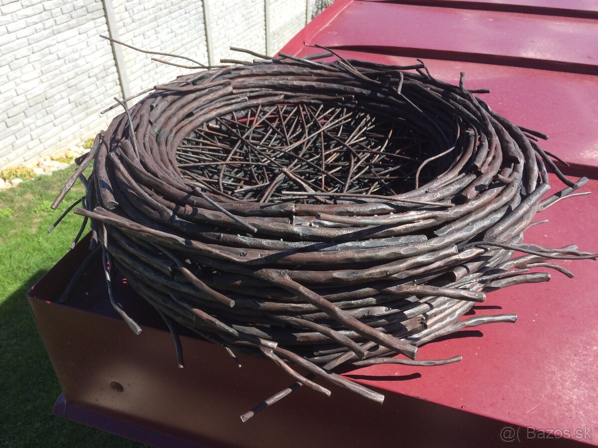 bocianie hniezdo – Dekorácia- materiál roxor - 3