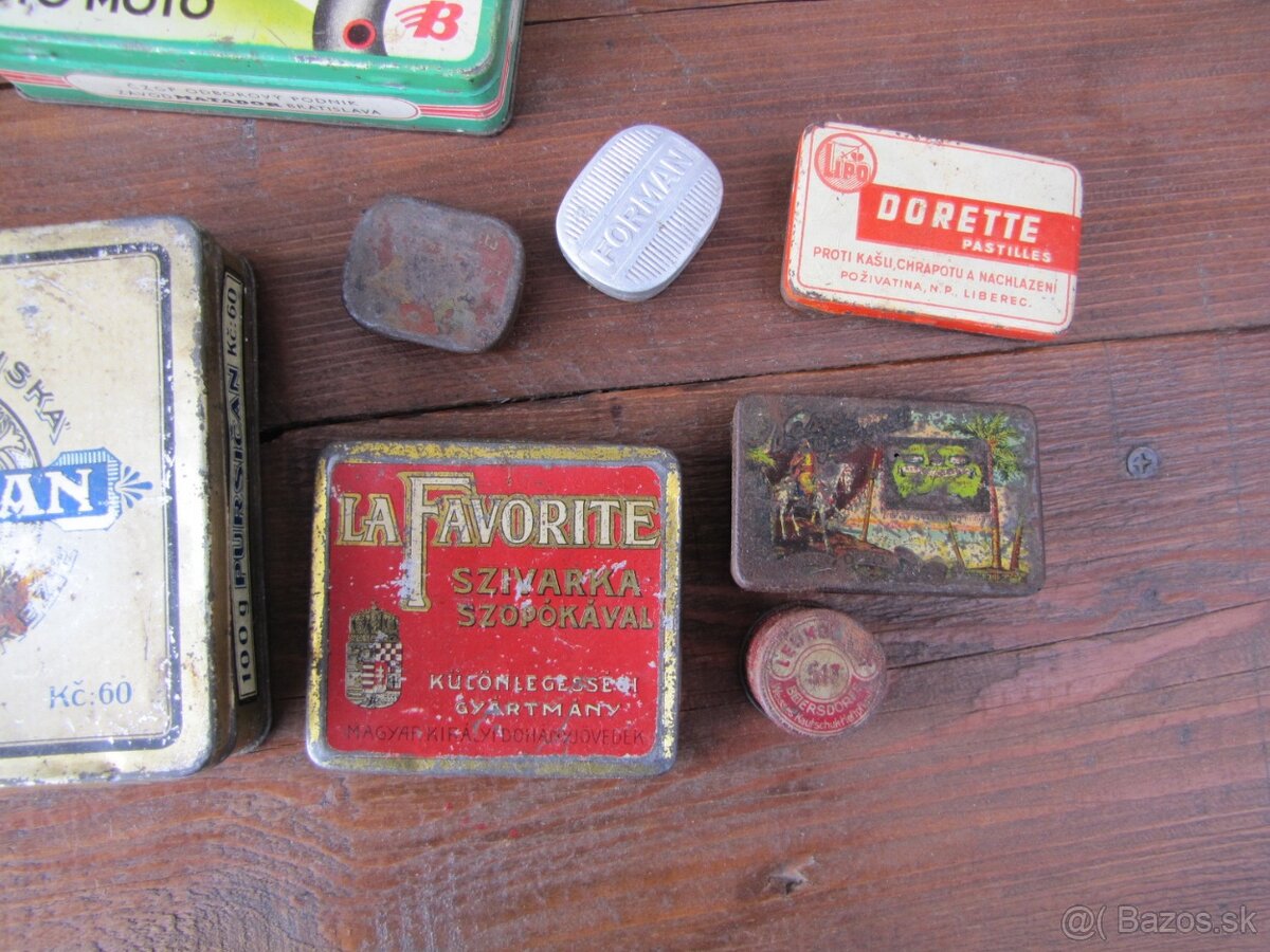 Staré plechové krabičky - 3