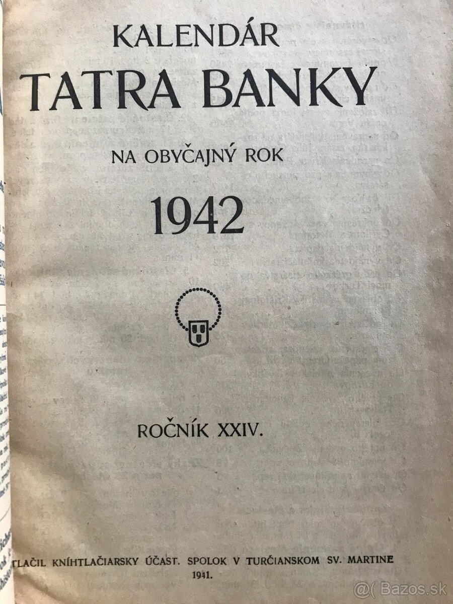 3 x kalendár - slovenský štát - 3