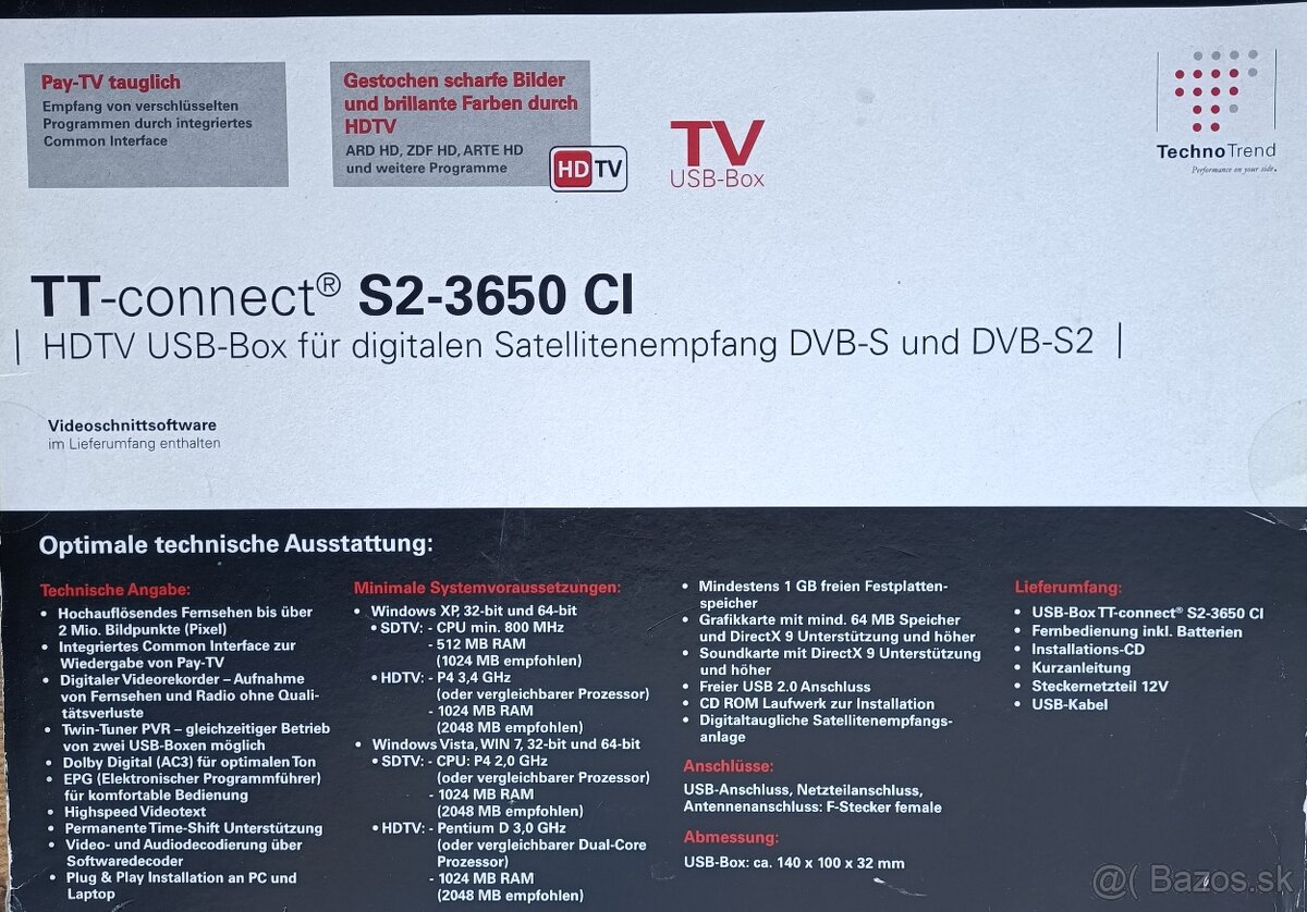 Satelit TT-connect S2-3630 CI - 3