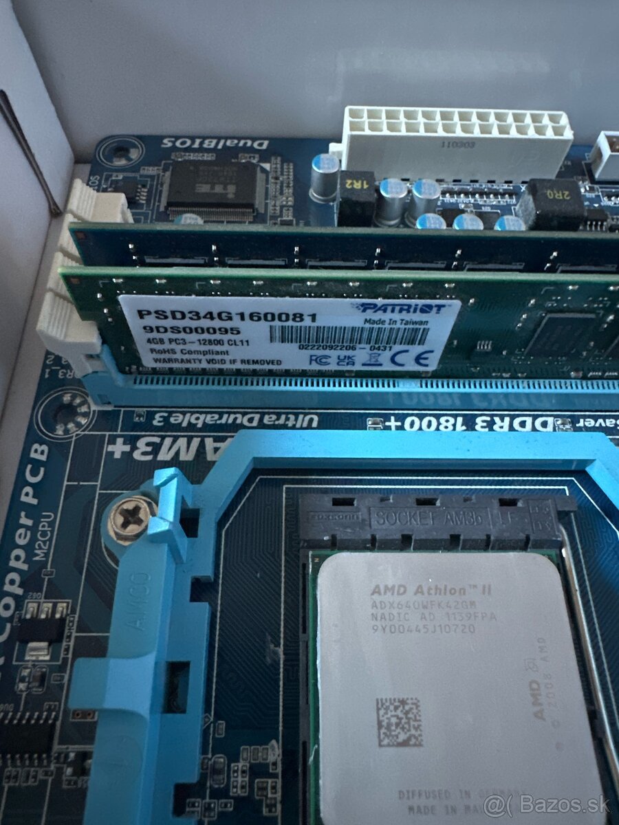 Základná doska + CPU + DDR3 8 GB (2x4GB) - 3