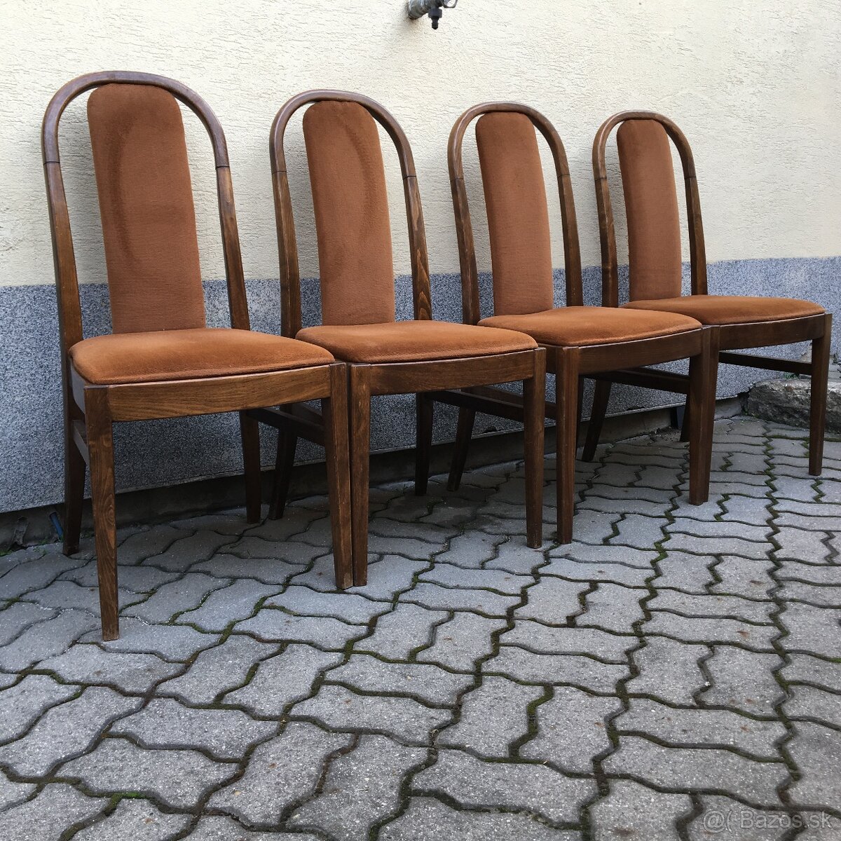 Retro Stolicka TON vysoka 4ks Vintage - 3