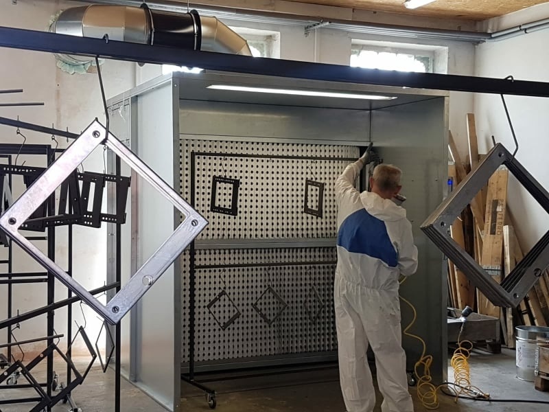 Lakovacia kabína 160x235cm - 3