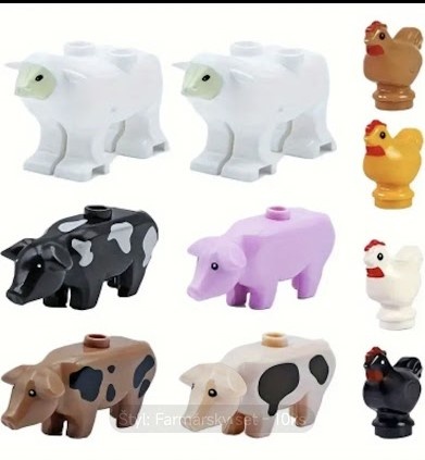 Sada zvierat do stavebnic 19 ks-10 ks - 3