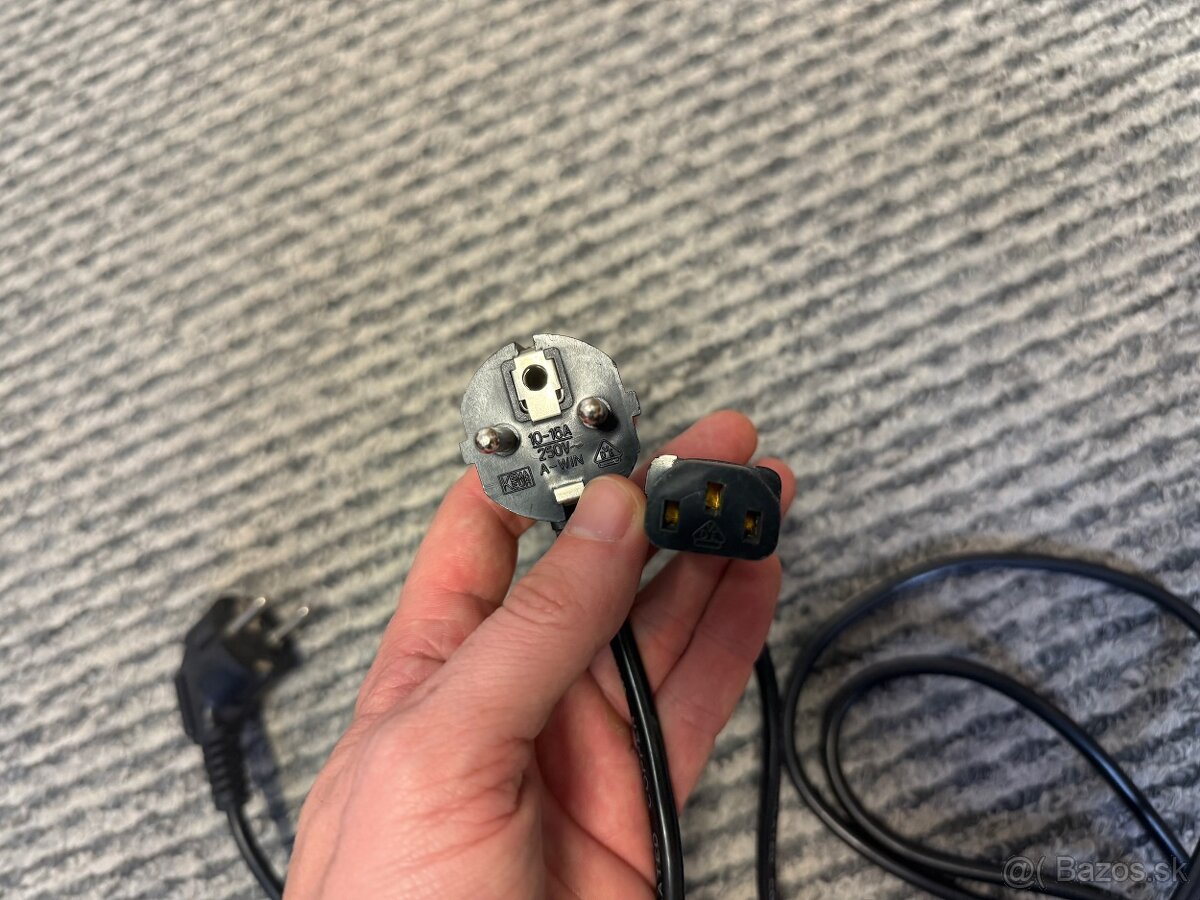 2x PC napájací kábel trojžilový - 1,5m - 3