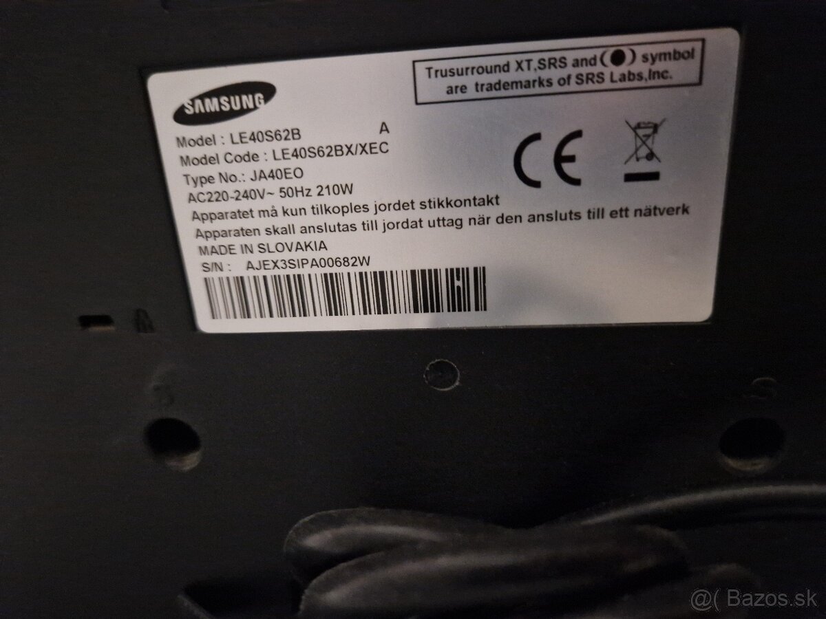 TV Samsung 40" HD - 3