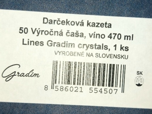 Výročná čaša 50 nové - 3