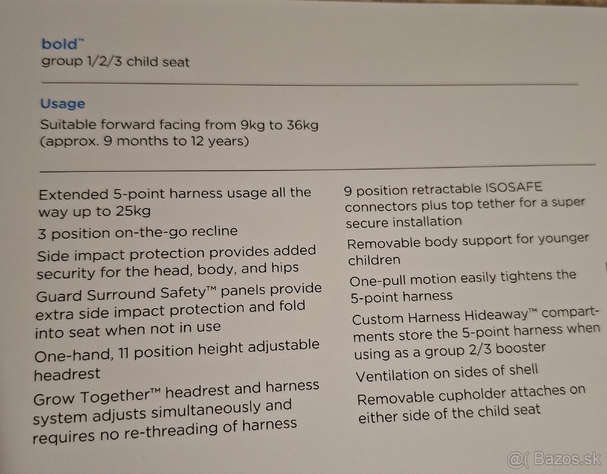 Detská autosedačka joie, s Isofixom - 3