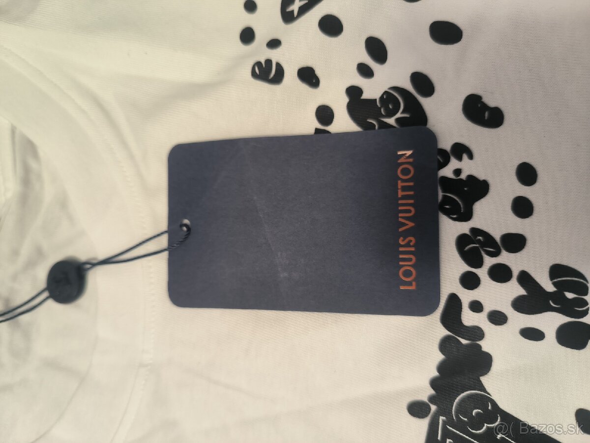 Tričko Louis Vuitton veľkosť M Biele - 3