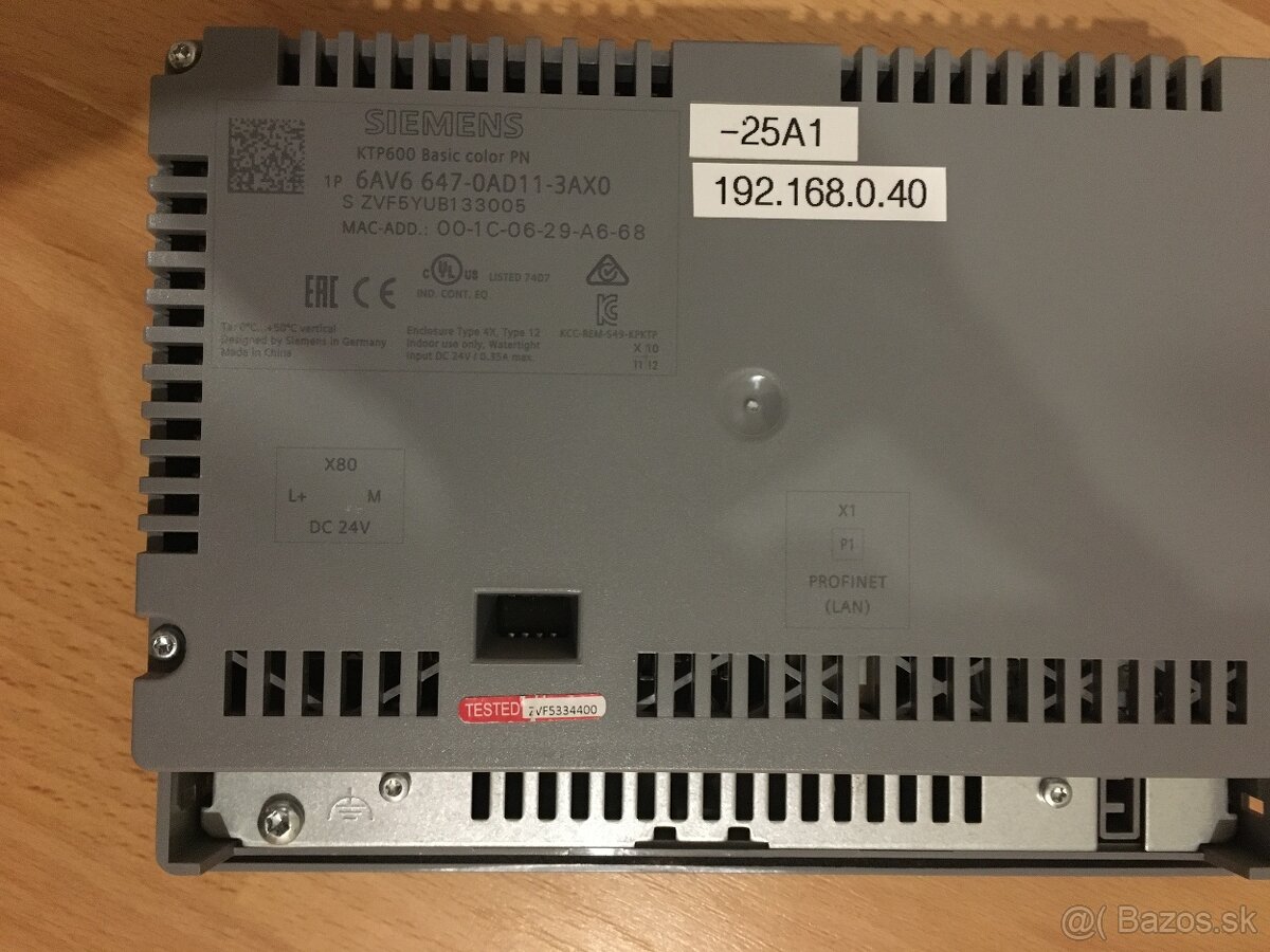 Panel Siemens simatic touch - 3