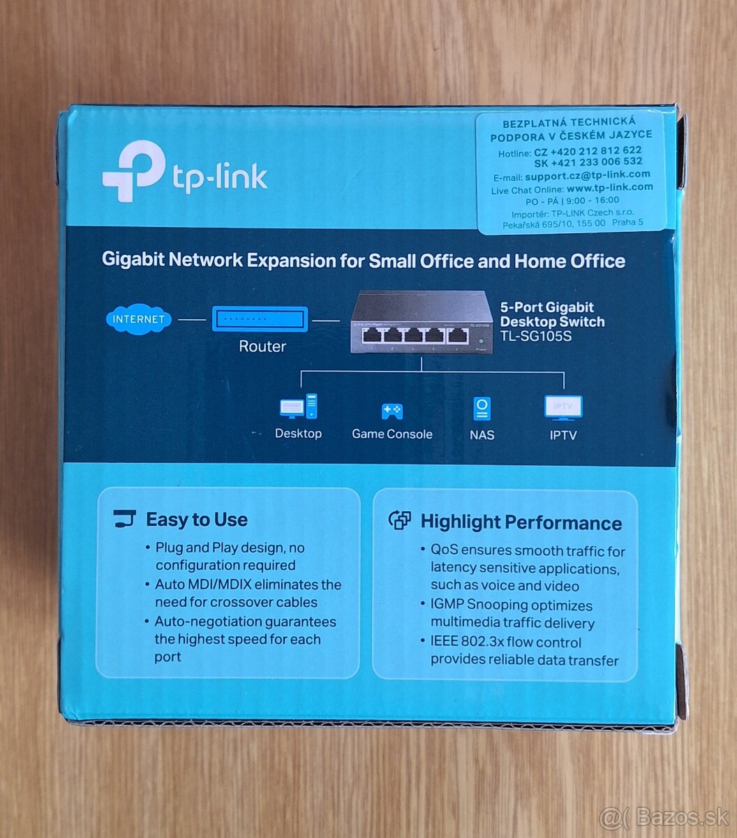 Switch sietovy prepinac TP-Link - 3