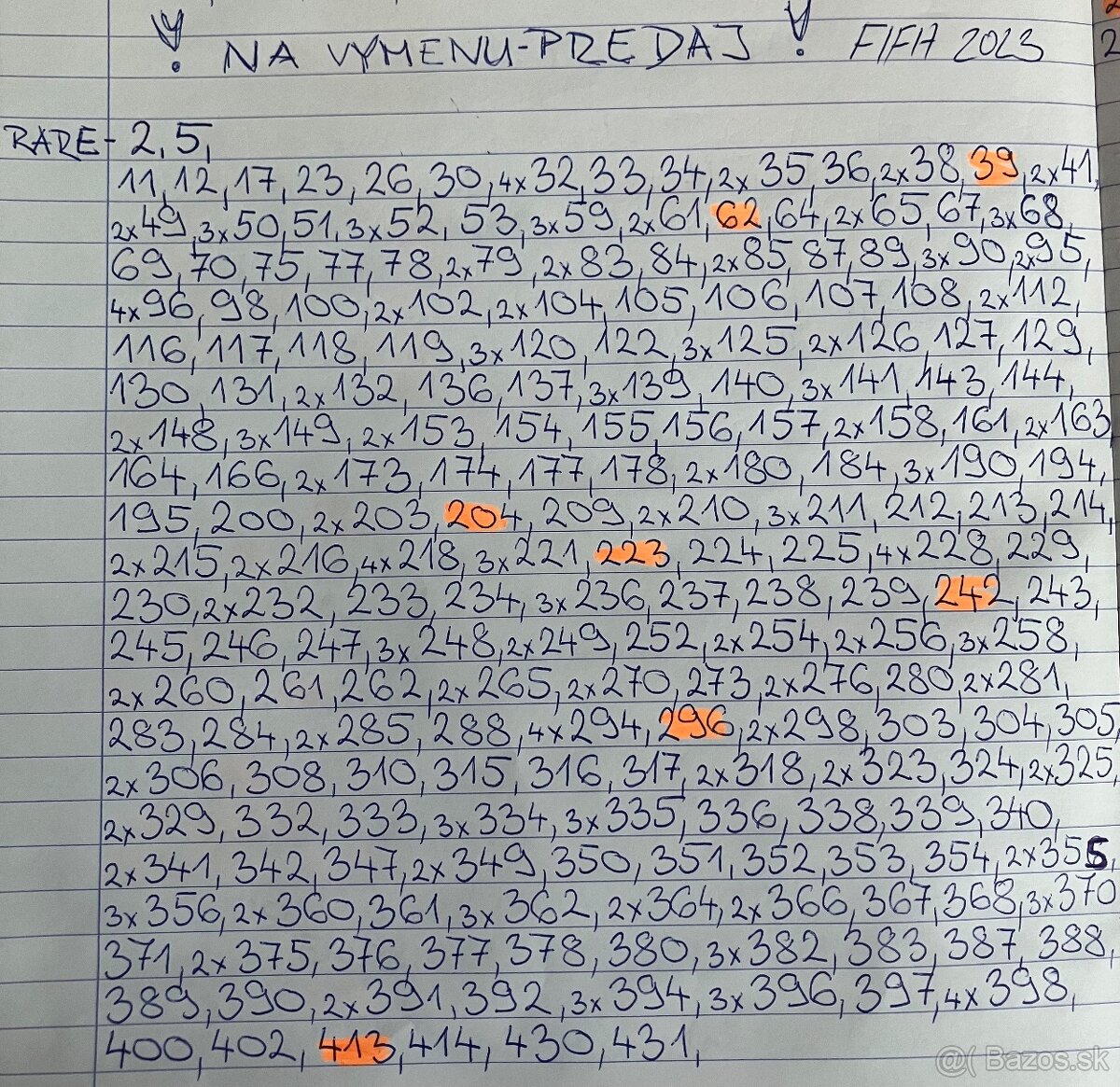 Futbalové kartičky - 3