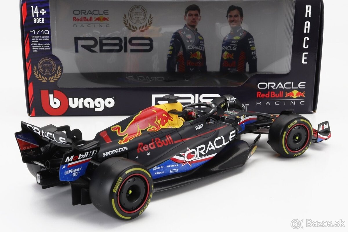 Red Bull RB19 - Max Verstappen 2023 USA GP - 1:18 Bburago - 3