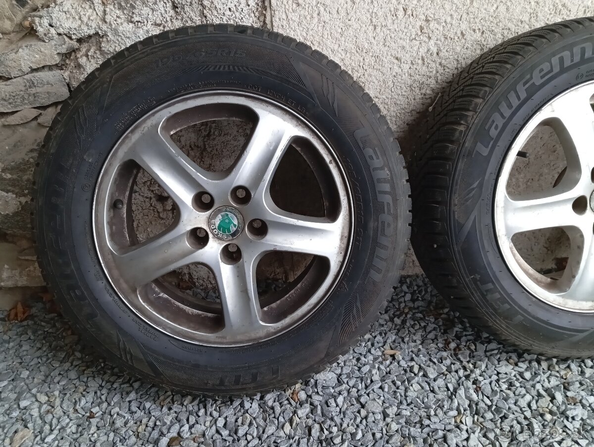 predám zimné pneumatiky 195/65 R15 na diskoch - 3