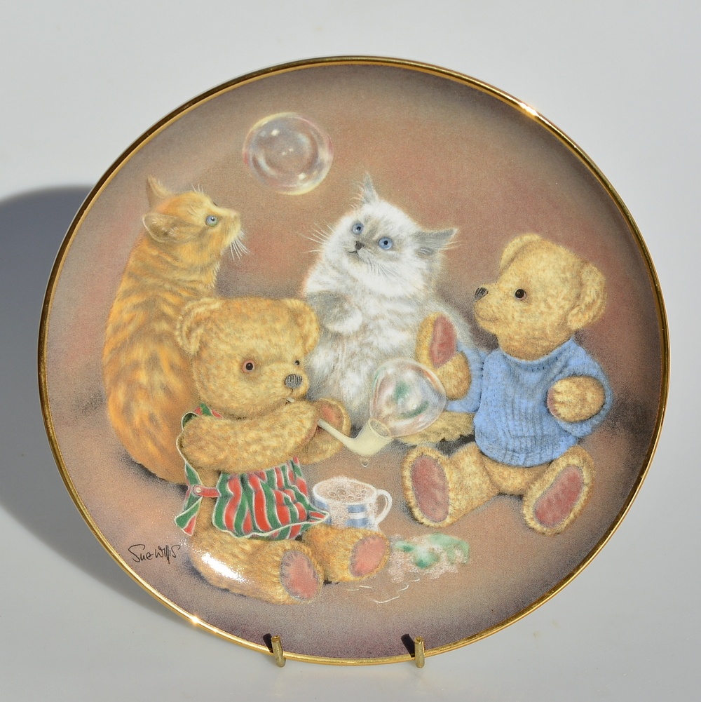 6 ks Rôzne porcelánové taniere s rozkošnými medvedíkmi - 3