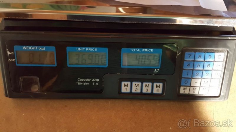 Digitálna stolová váha do 40 kg s výpočtom ceny - 3