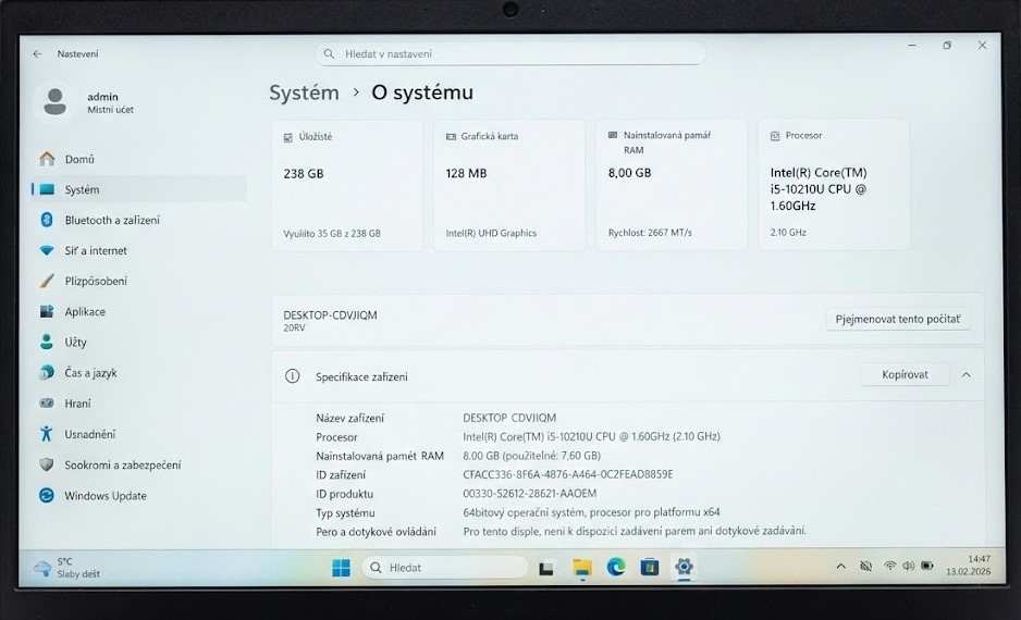 💼 Business notebook Lenovo ThinkBook – i5, 8GB RAM,SSD,Full - 3