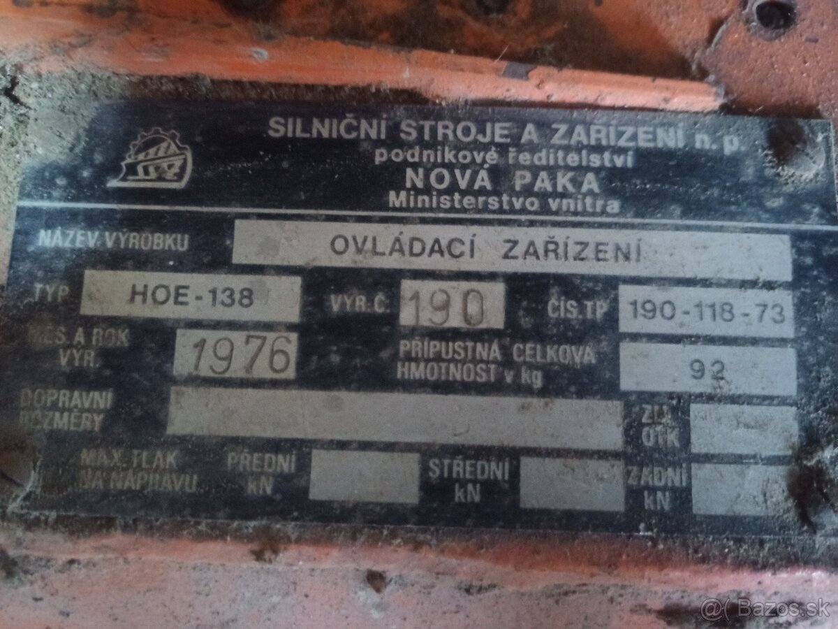 Predám hydraulické ovládanie na 24v - 3