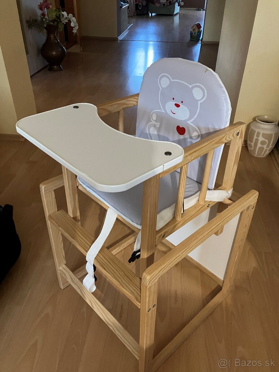 Drevená jedálenská stolička / stôl - 3