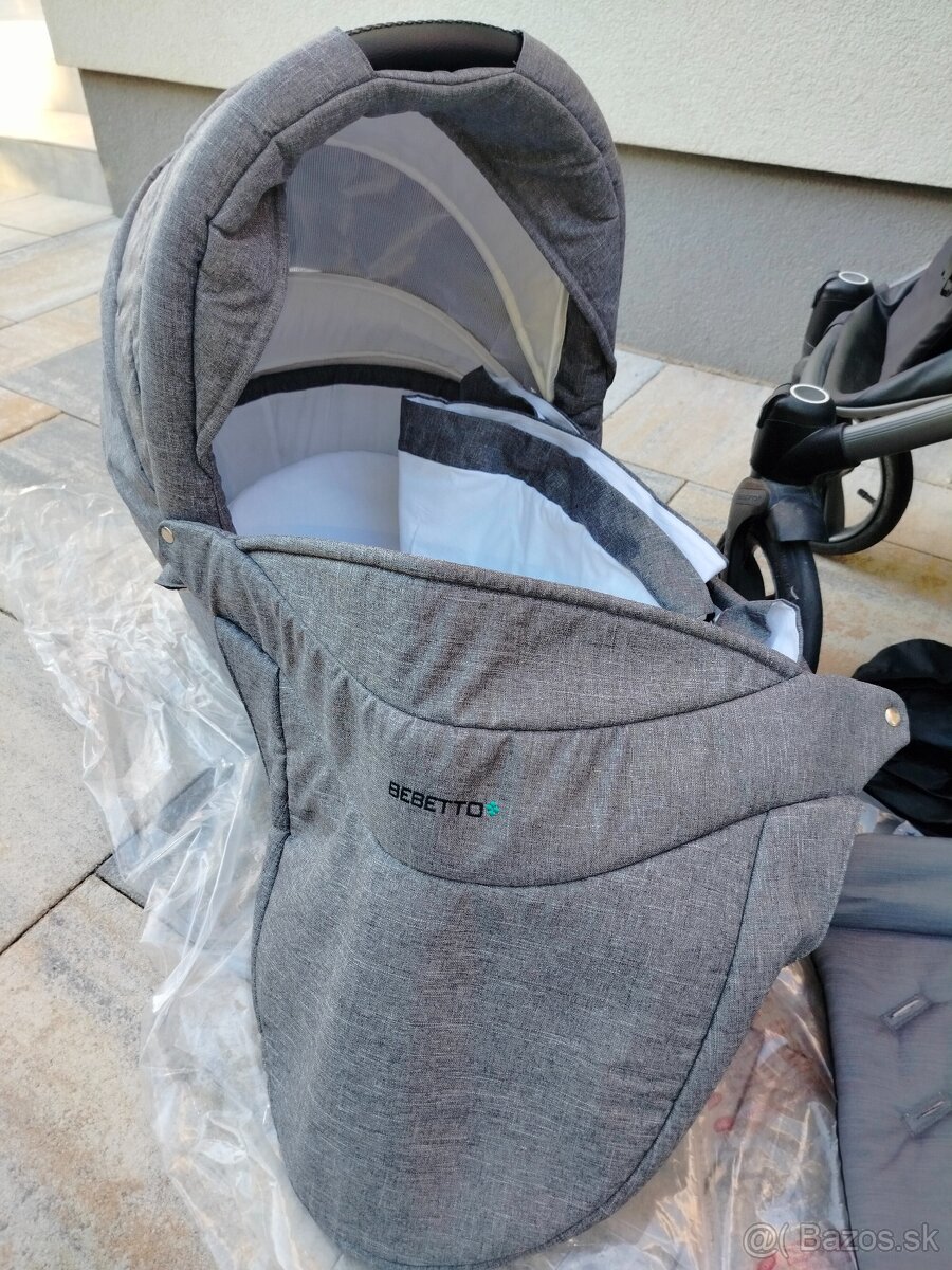 3-kombinácia kočík Bebetto Nico 2019 vrátane doplnkov - 3
