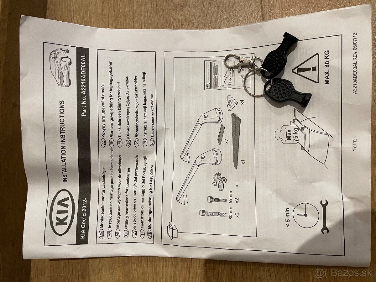 Original KIA strešny nosič - 3