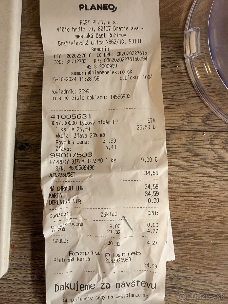 Eta Rizzo ponorný mixer - 3