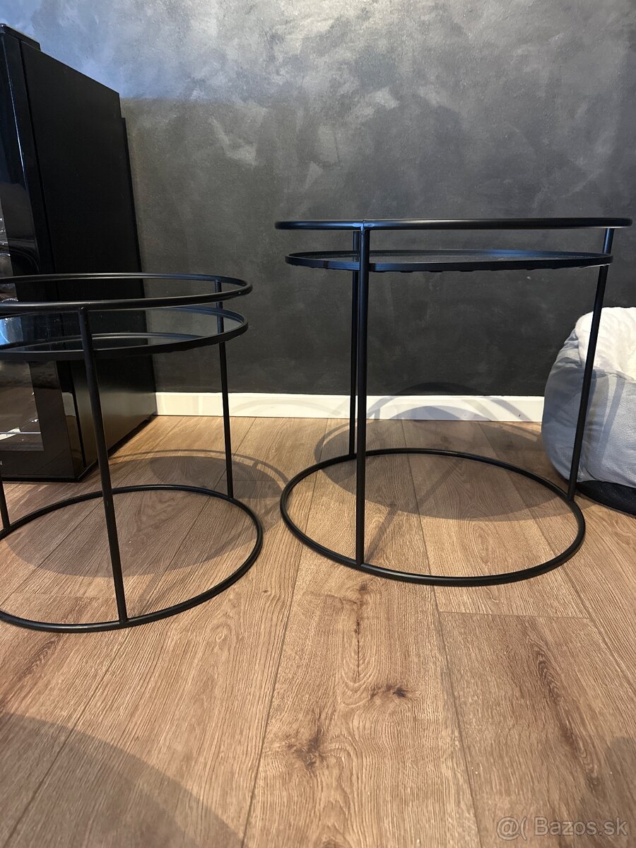 Dizajnove sklenene stoliky - 3