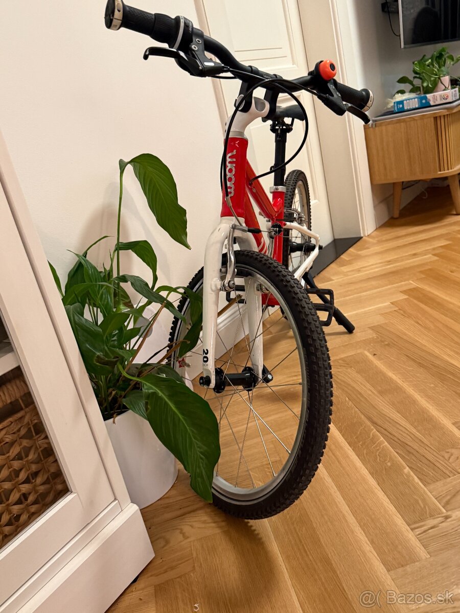 Detský bicykel woom 4, 20", červeno-biely - 3