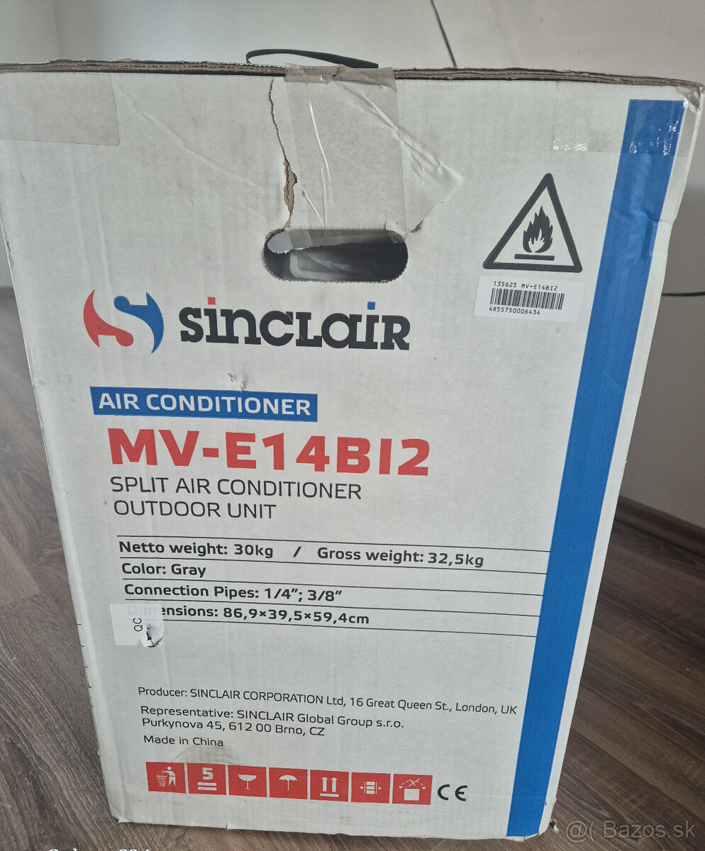Klimatizácia SINCLAIR MULTISPLIT - 2x VNÚTORNÁ JEDNOTKA - 3