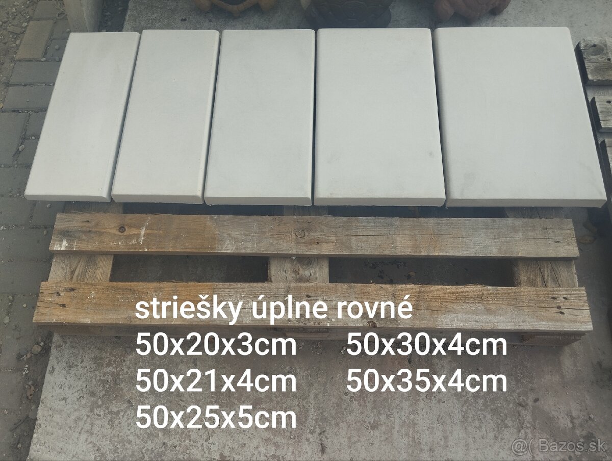 Rovné betónové striešky - 3