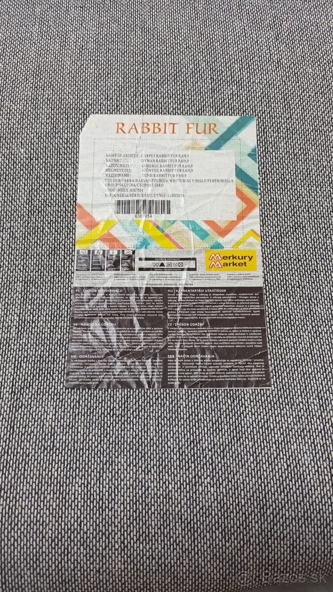 Predam koberce 90x60 biely - 3