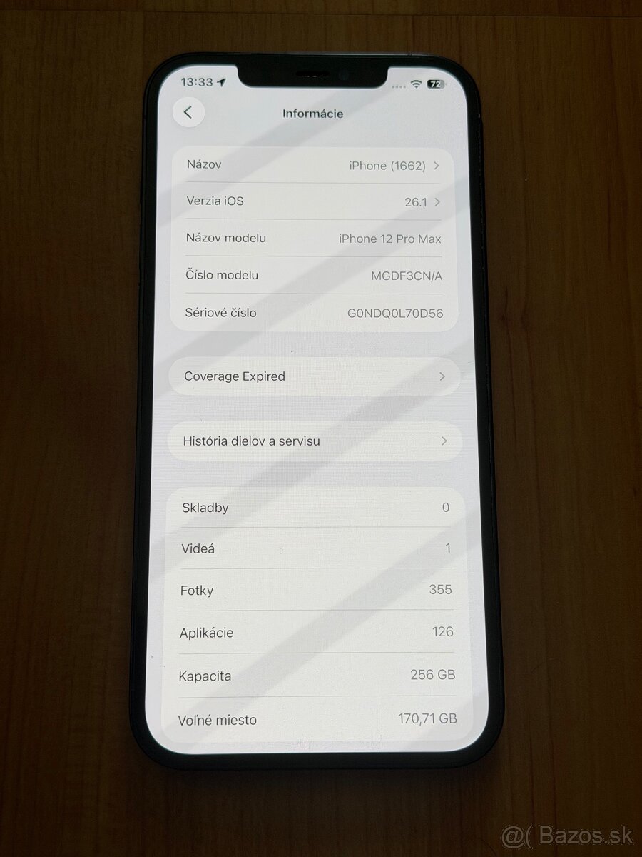 Predám Apple IPhone 12 PRO MAX 256GB Blue Základné Známky - 3