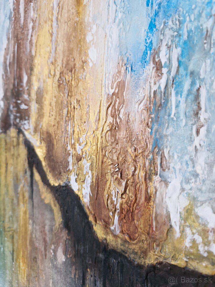 Abstraktný obraz štrukturovaný 70x40 G - 3