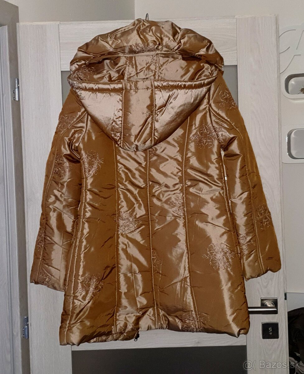 Zimná bunda zlatá v.L - 3