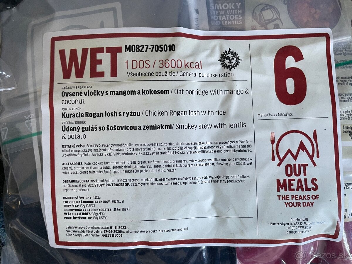 Švédske MRE Podap - 3