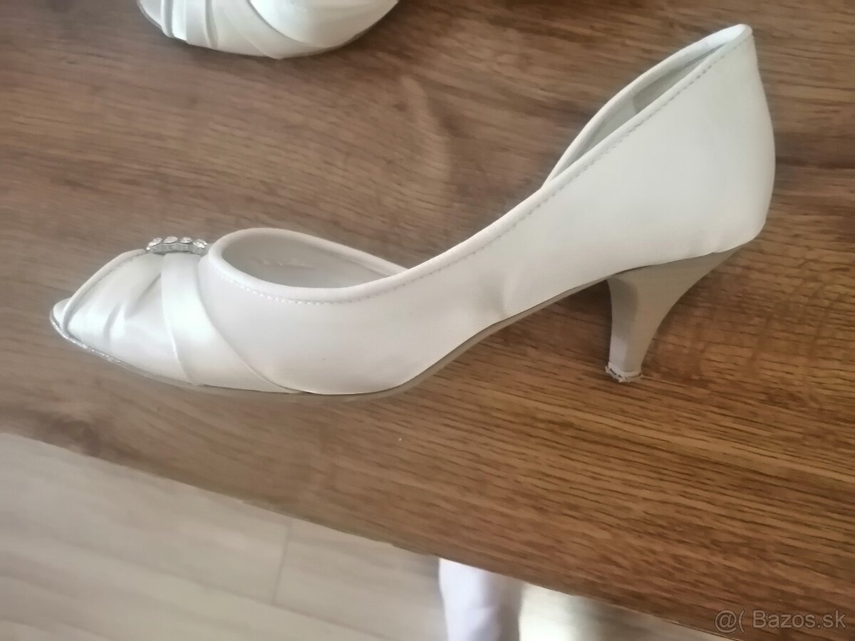 Spoločenské saténové lodičky. - 3