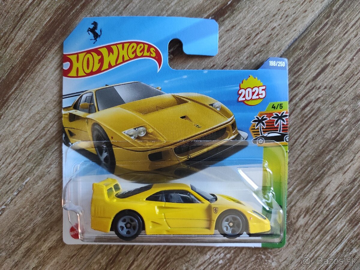 HOT WHEELS - Ferrari F40 Competizione - žlté - 3