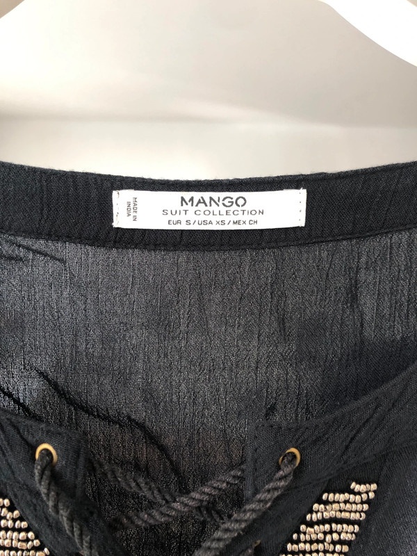 Čierna blúzka Mango - veľkosť S - 3