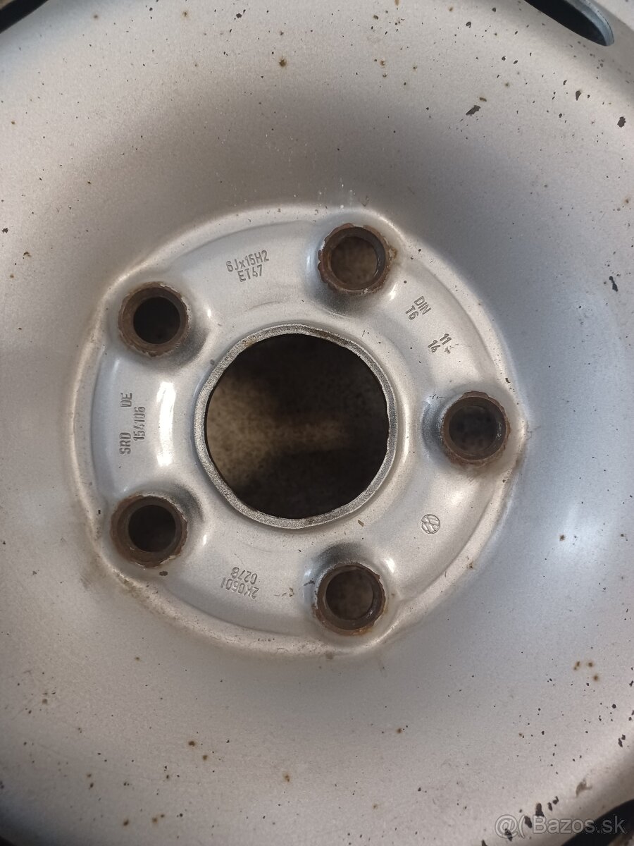 5x112, R15 ET47 plechové disky VW group - 3