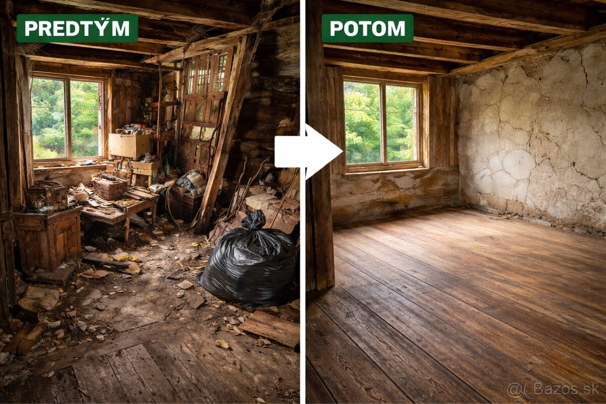 Vypratávanie chalúp, domov a bytov – - 3