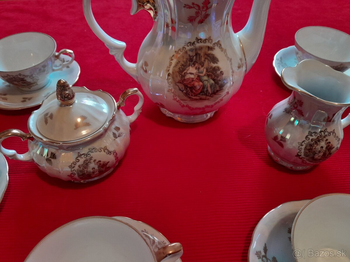 Čajový a kávový servis Tri grácie KAHLA GDR. - 3