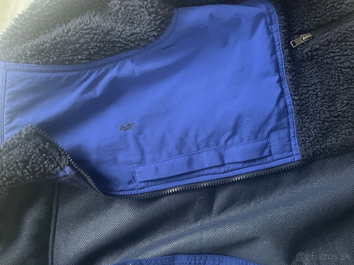 Polo Ralph Lauren – modrá huňatá bunda XL/TG (18-20) - 3