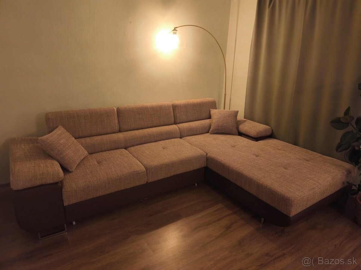 Moderná rohová sedačka rozkladacia pravá - 3